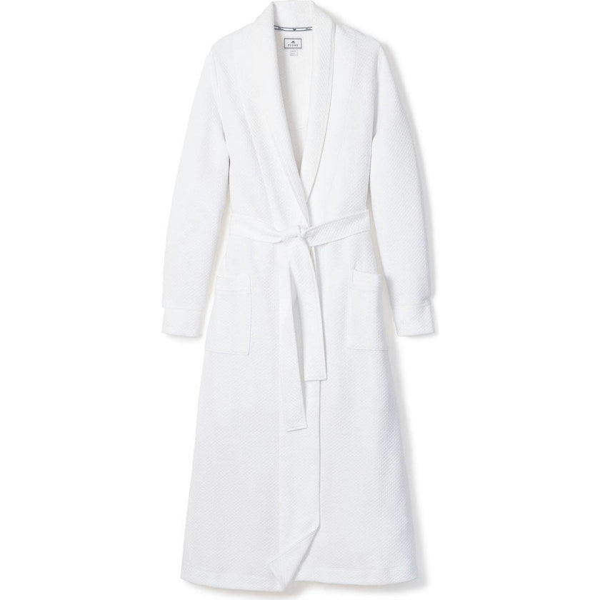 Women's Pima Jacquard Ophelia Robe in White