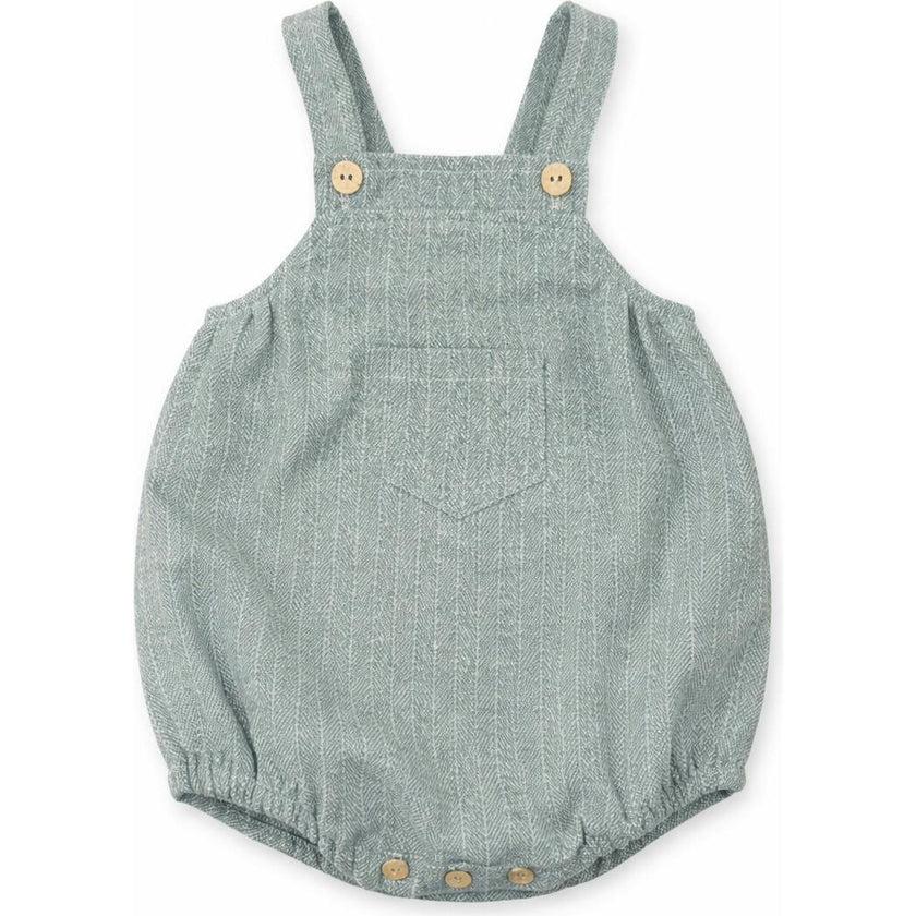 Vintage Tweed  Romper, Green