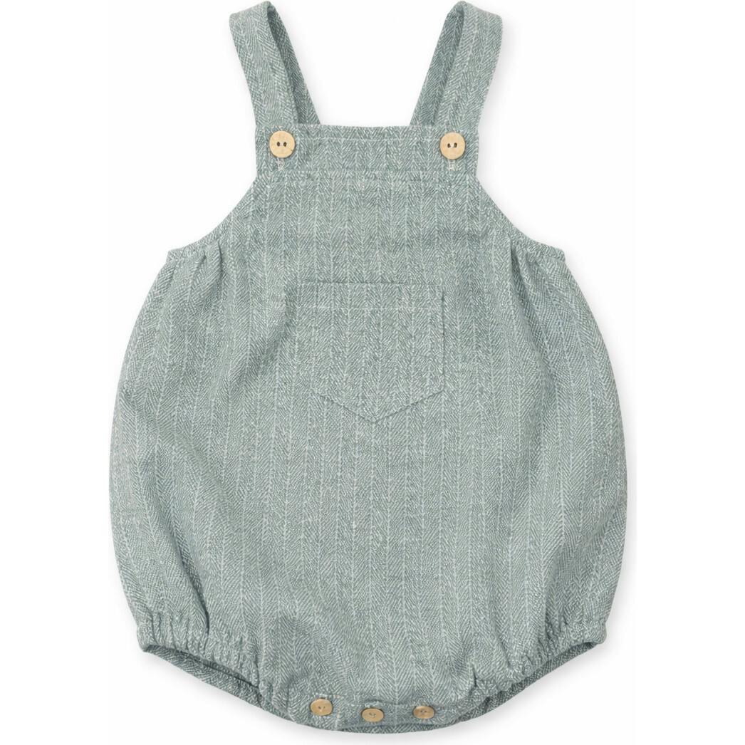 Vintage Tweed  Romper, Green
