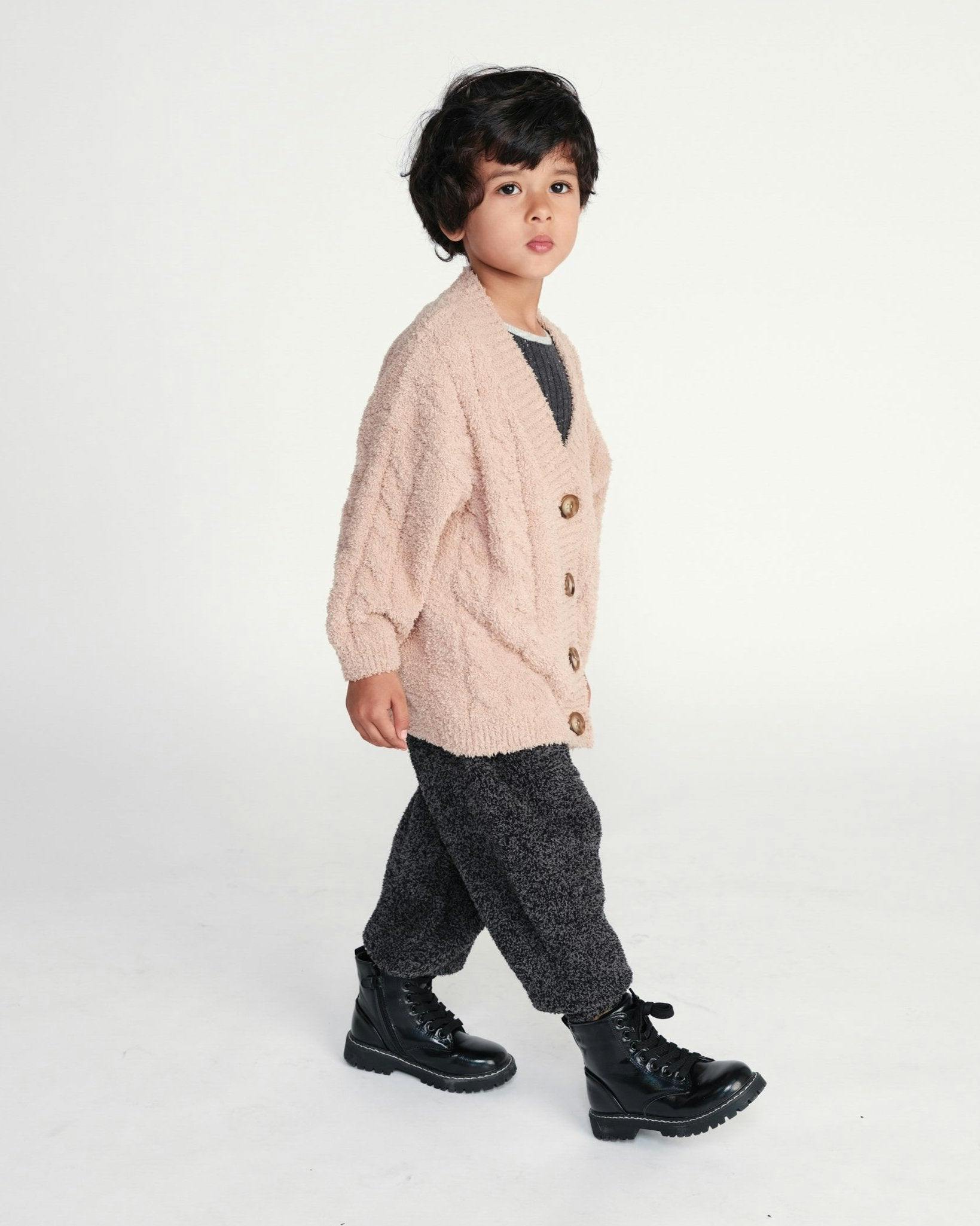 Cable Cardigan - Fuzzy