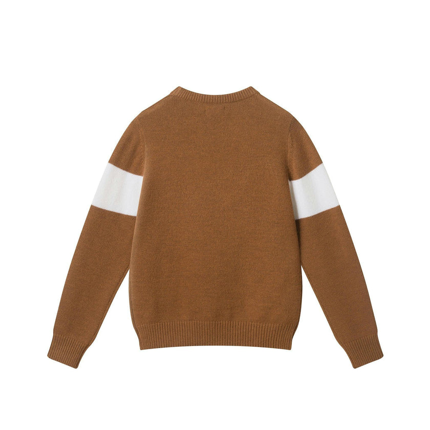 Big Kids Boys Crewneck Sweater | Burnt Orange