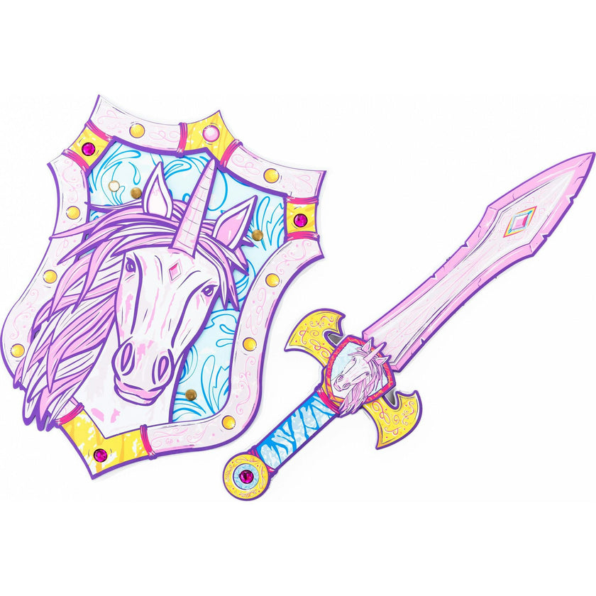 Enchanted Unicorn EVA Foam Sword & Shield Bundle