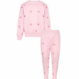 Women's Full Hearts Jogger Set