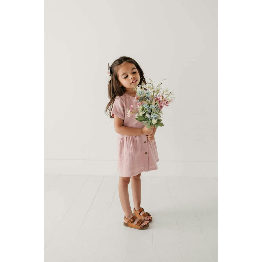 Gauze Button Dress