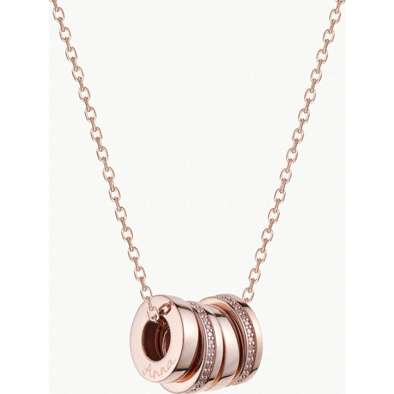 Personalized Unity Necklace 18k Rose Gold Plated