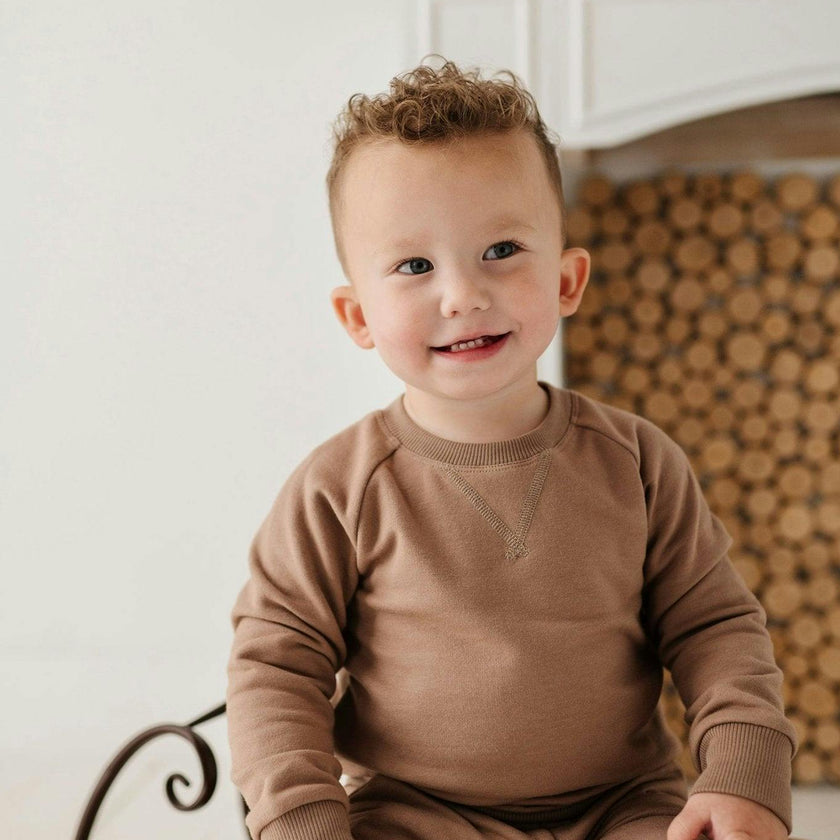 Fleece Sweatshirt Fern Checkered