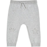 Pointelle Star Crawler Set - Grey