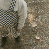 Organic Twill Overalls - Midnight Check