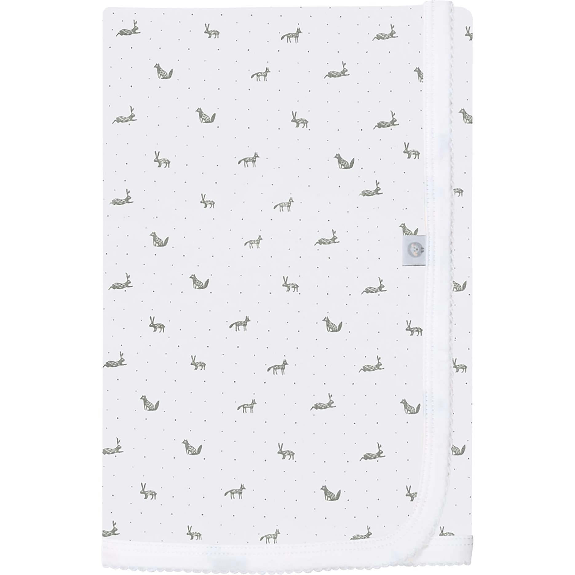 Little Gray Rabbit Pima Cotton Baby Blanket