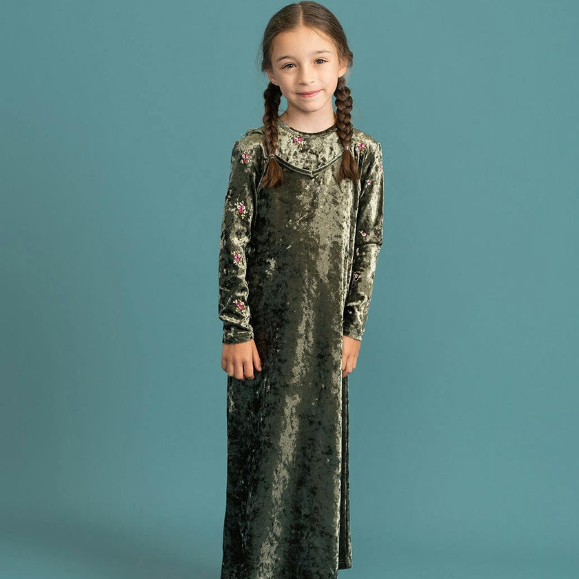 Crushed Velour Maxi Jumper Black