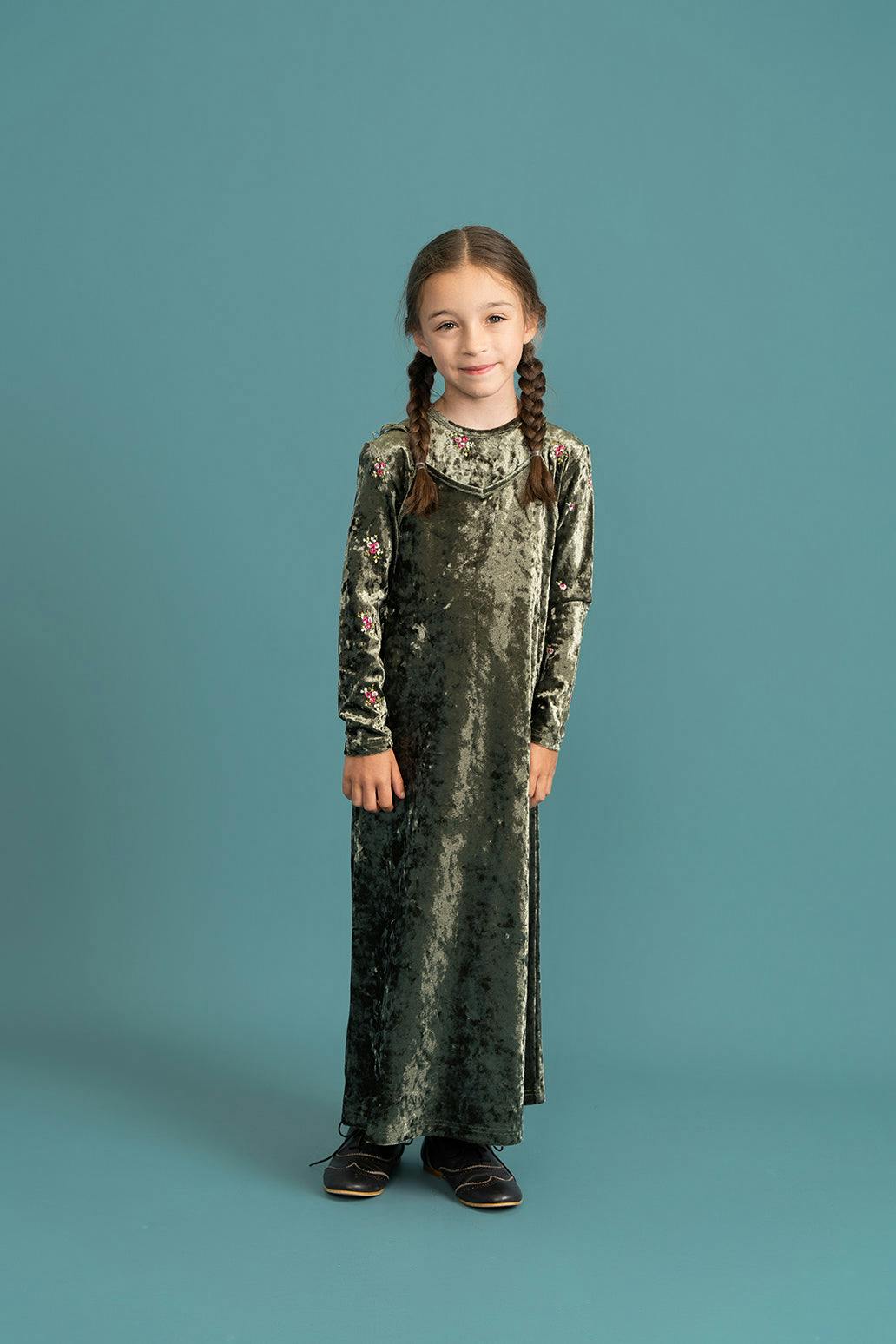 Crushed Velour Maxi Jumper Black