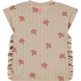 Floral Print Pointelle Top