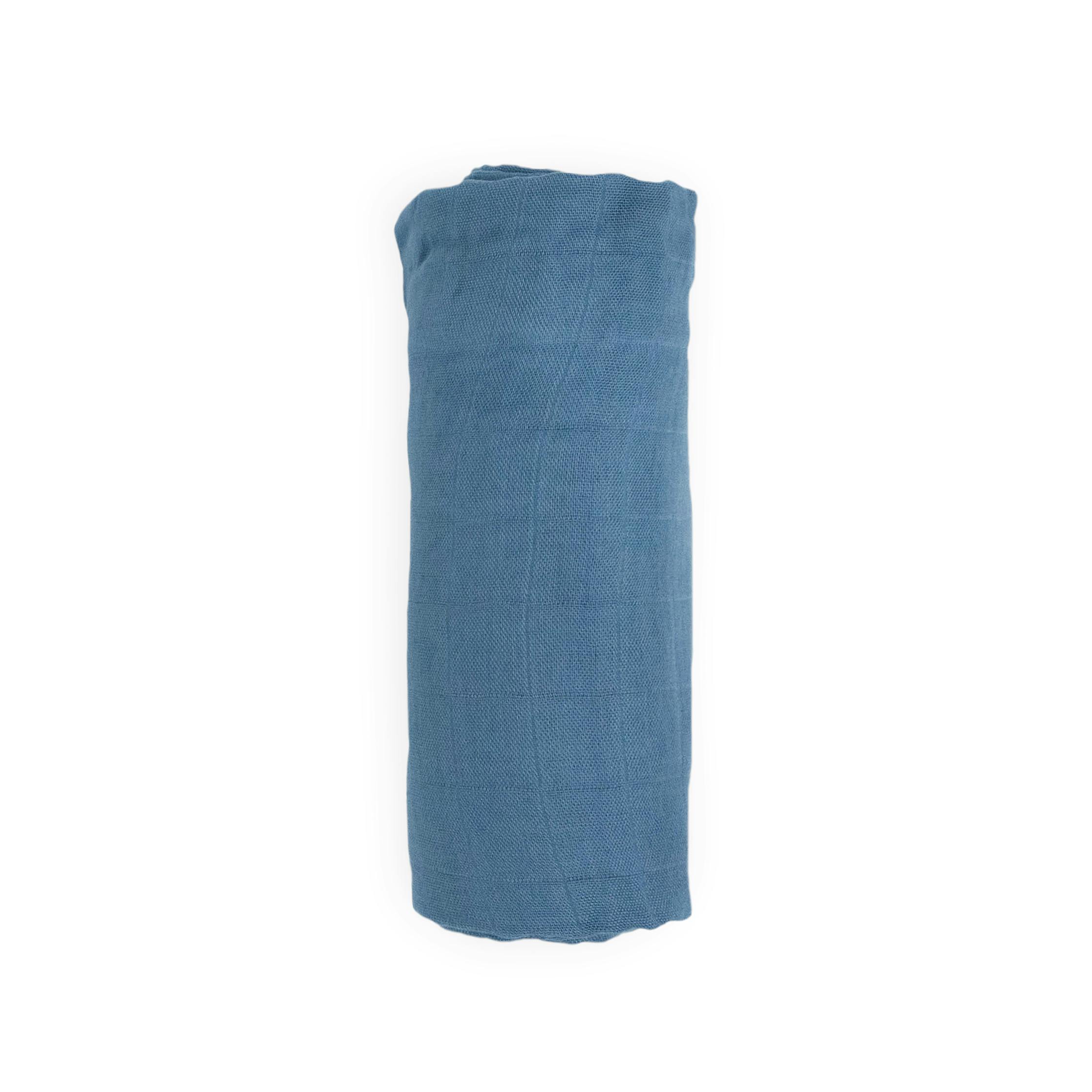 Deluxe Muslin Swaddle Blanket - Blue Dusk