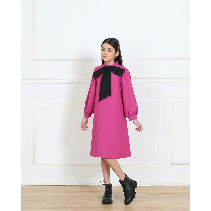 Megan dress (fuschia pink)
