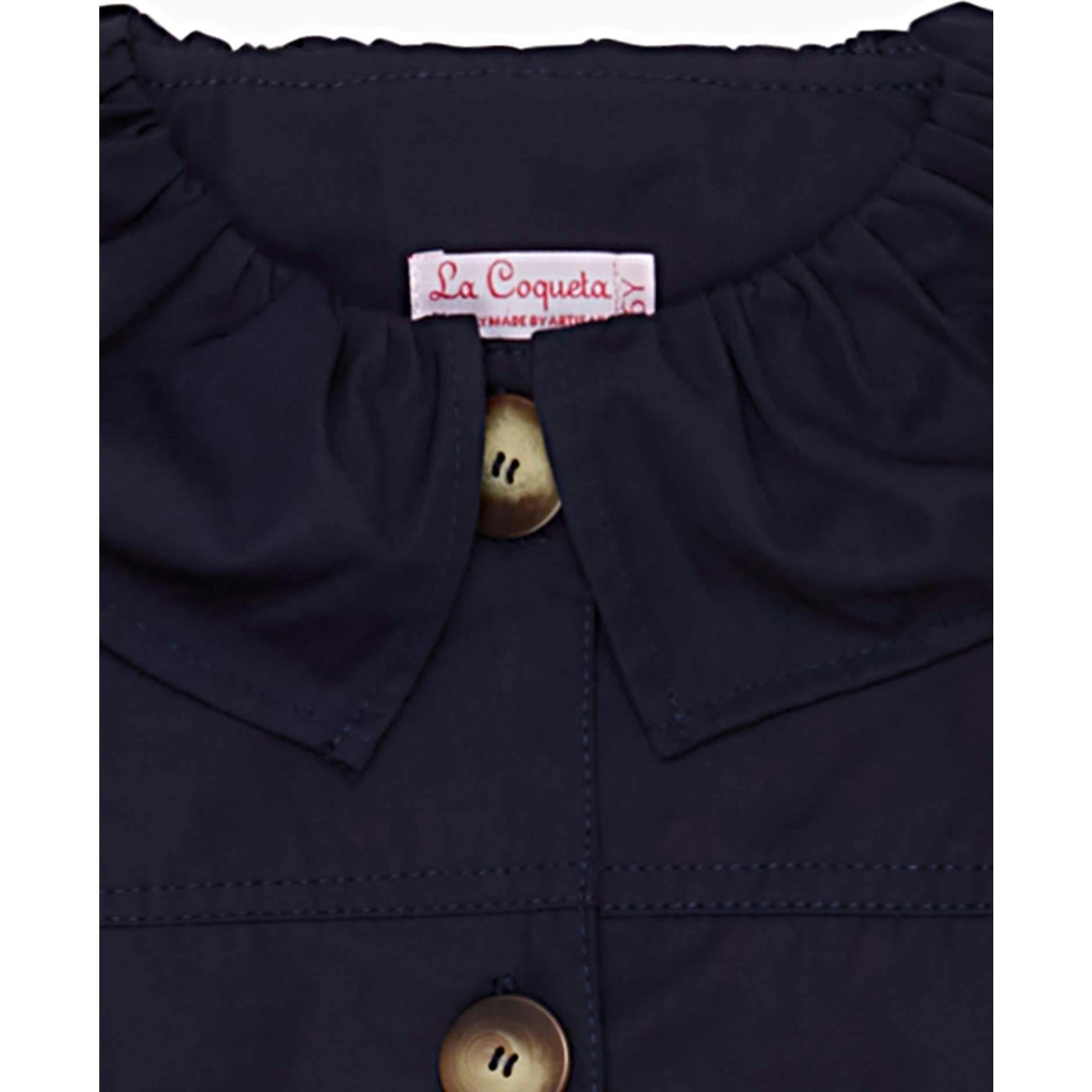 Navy Celestina Girl Coat