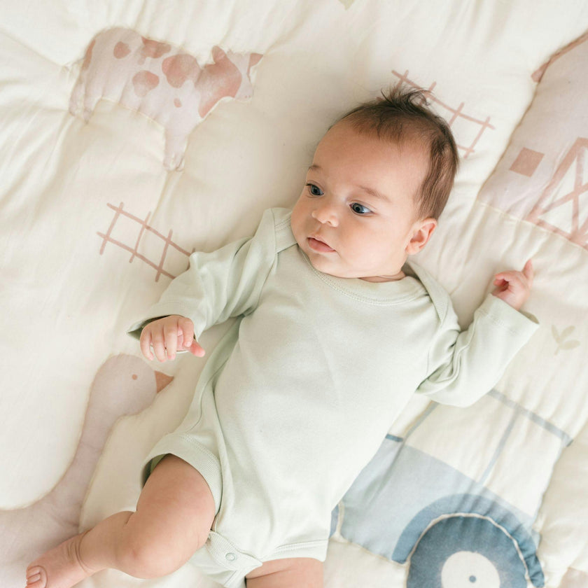 Charlie Farmhouse Cotton Quilted Baby Play Mat
