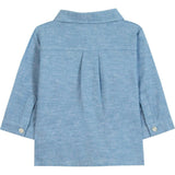 TARTINE ET CHOCOLAT Melange Linen Baby Overshirt - Nuage