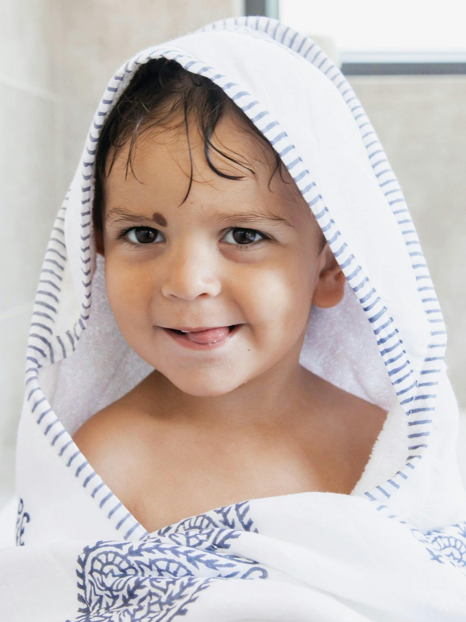 Block-Printed Terry Towel