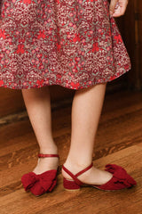 Mini Zola Heel in Cranberry
