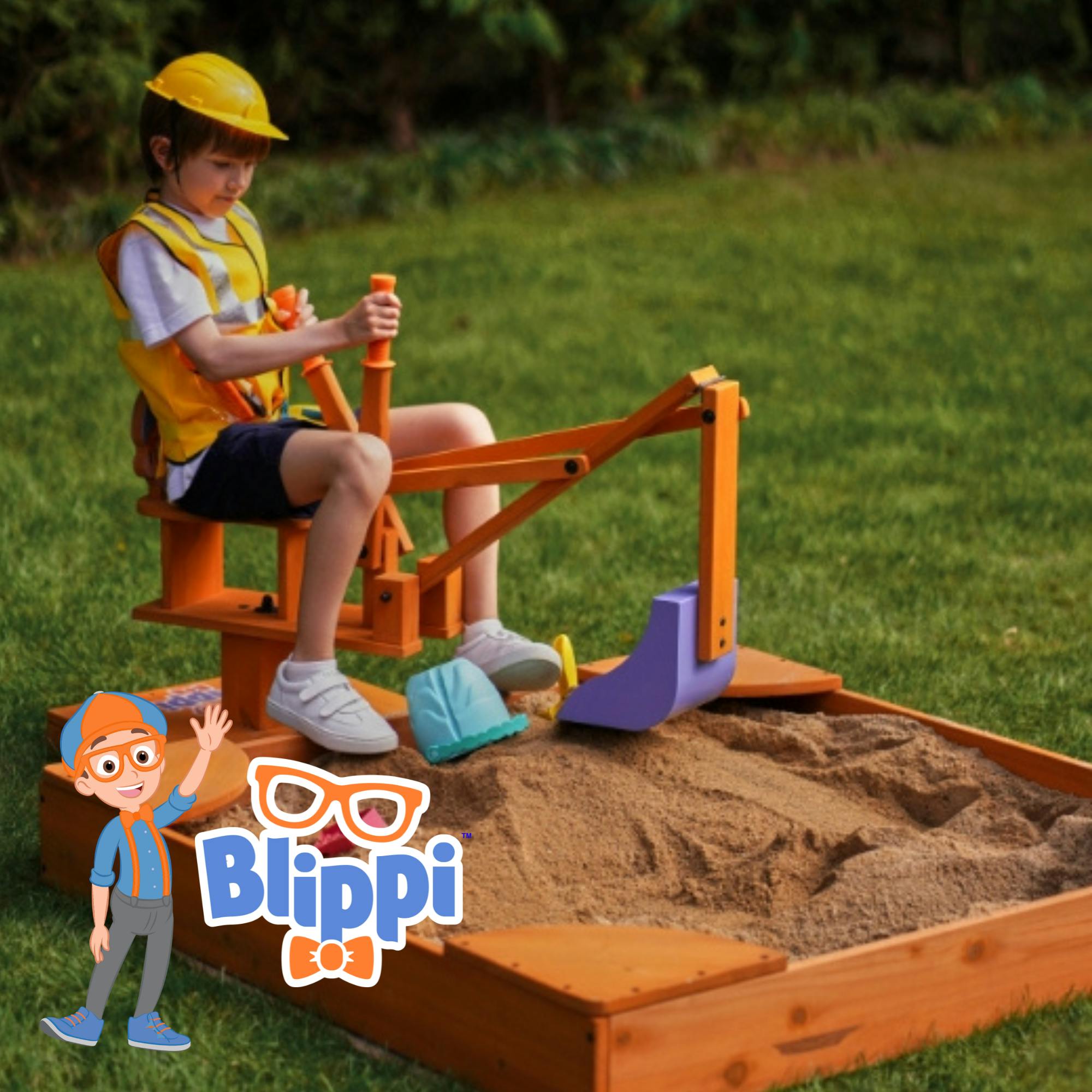 Blippi Excavator Ride-On Toy – Interactive Construction Fun for Kids