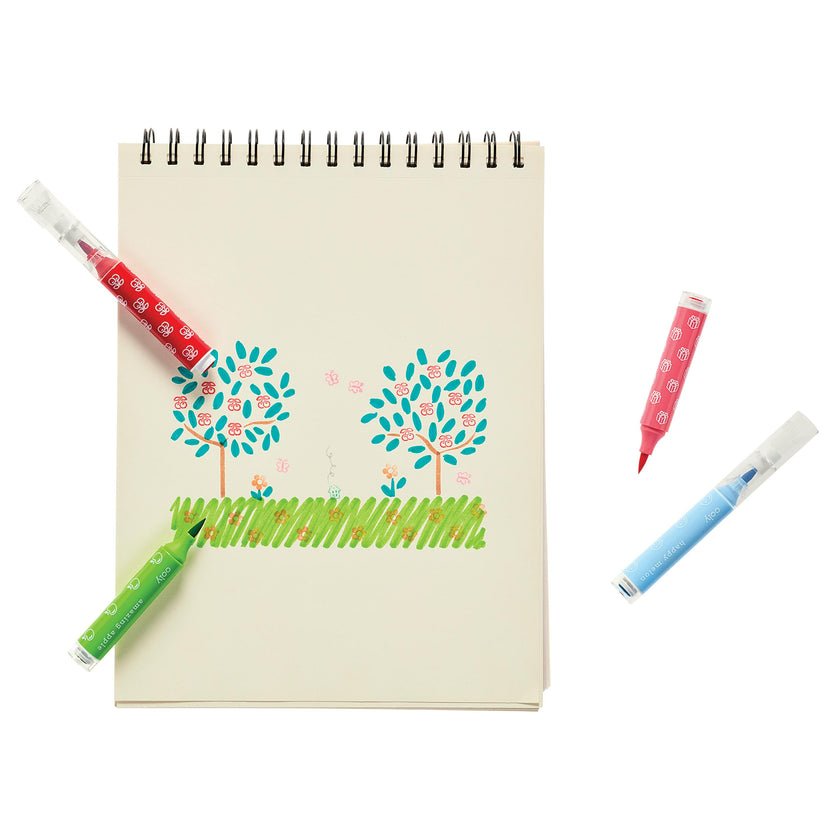 Stampables Double-Ended Stamp & Brush Markers - Set of 18