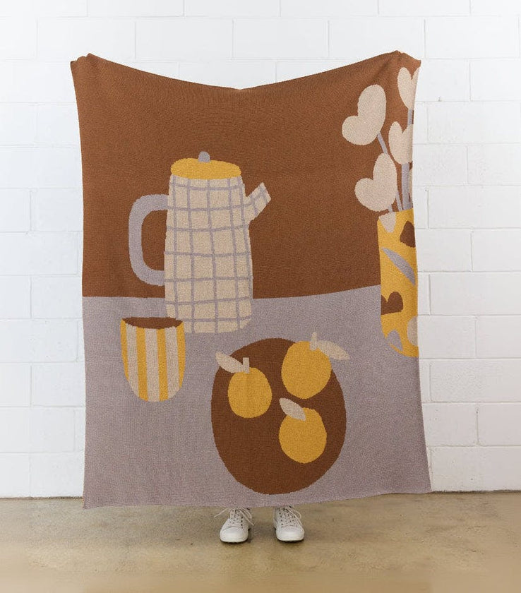 Breakfast Knit Blanket
