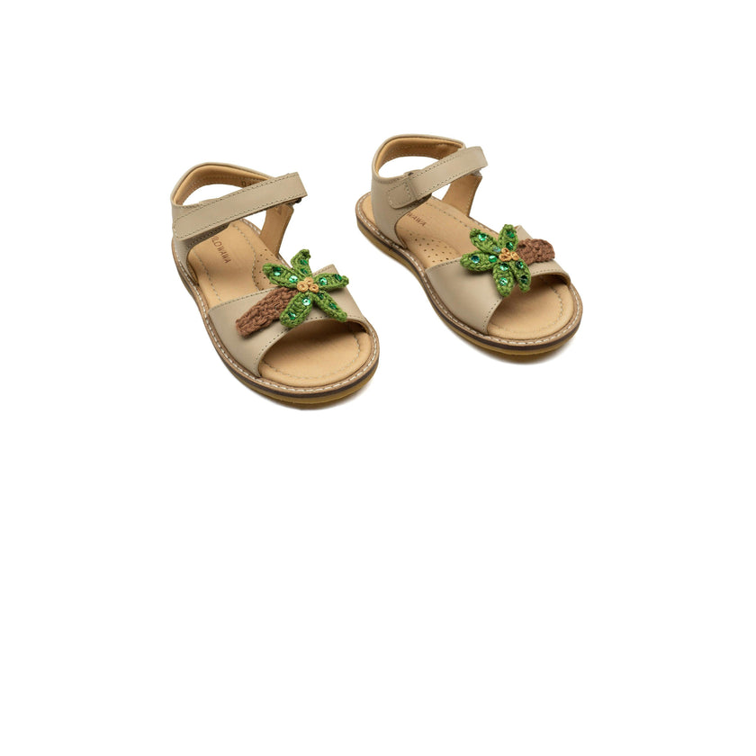 Palm Sandals in Cherry