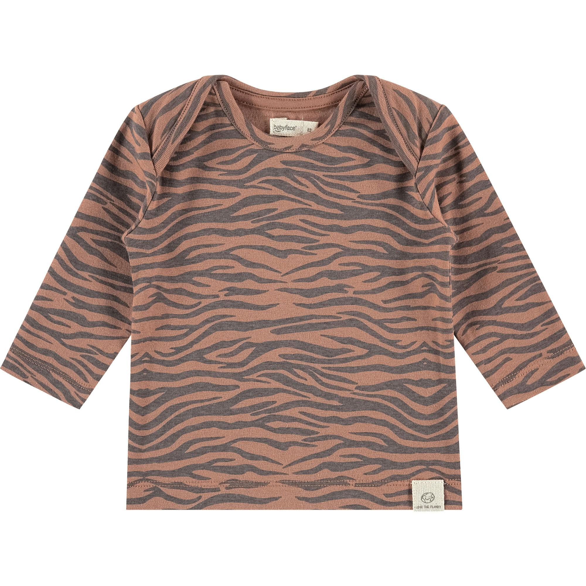 Knit Animal Print Long Sleeve Shirt