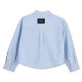 Blue Striped Daisy Shirt