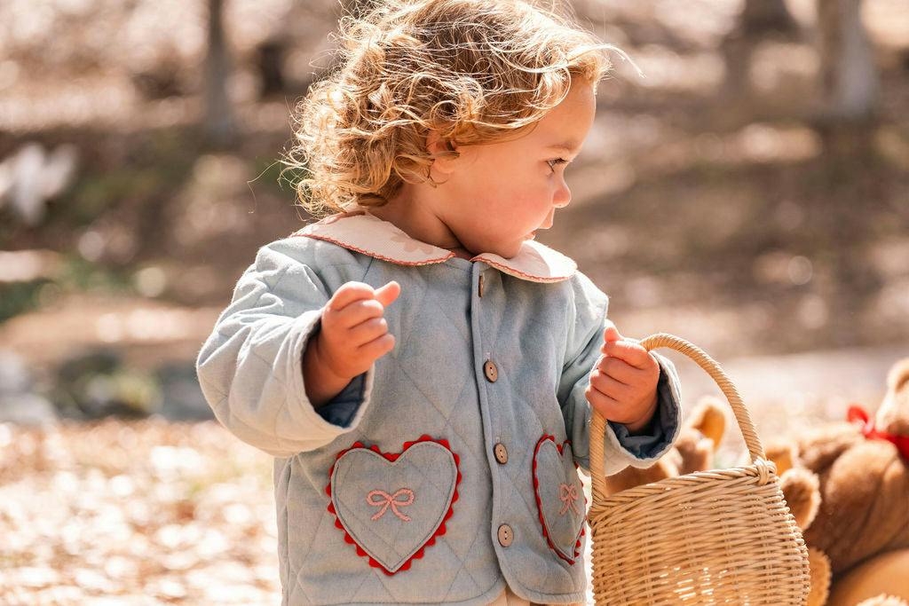 Quilted Jacket in Denim Darling
