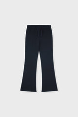 Organic Cotton Slim Flare Ribbed Pant
