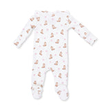 Mini Cowgirl Boots - 2 Way Ruffle Sleeve Zipper Footie