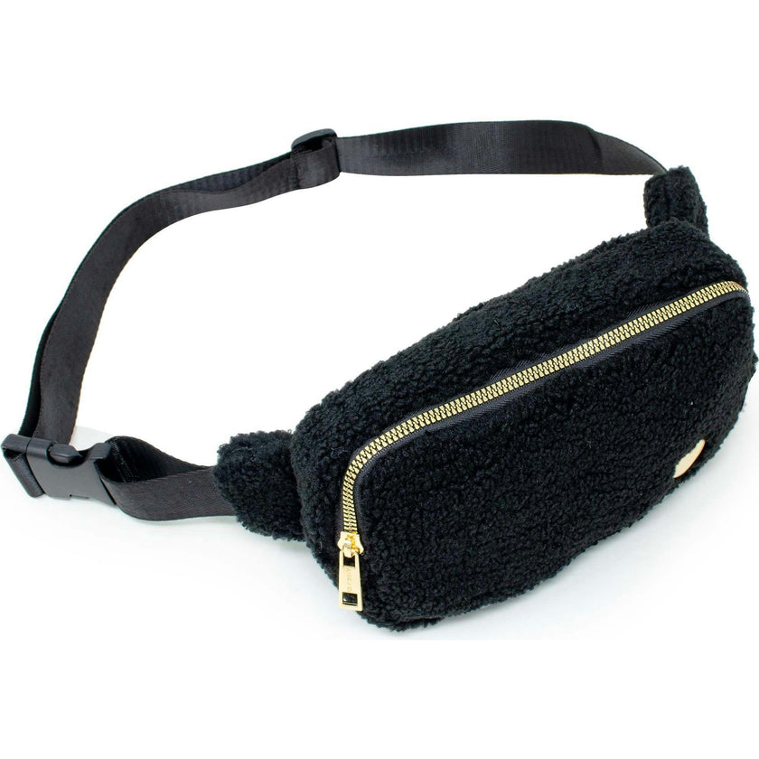 Fuzzy Belt Bag with Heart for Kids