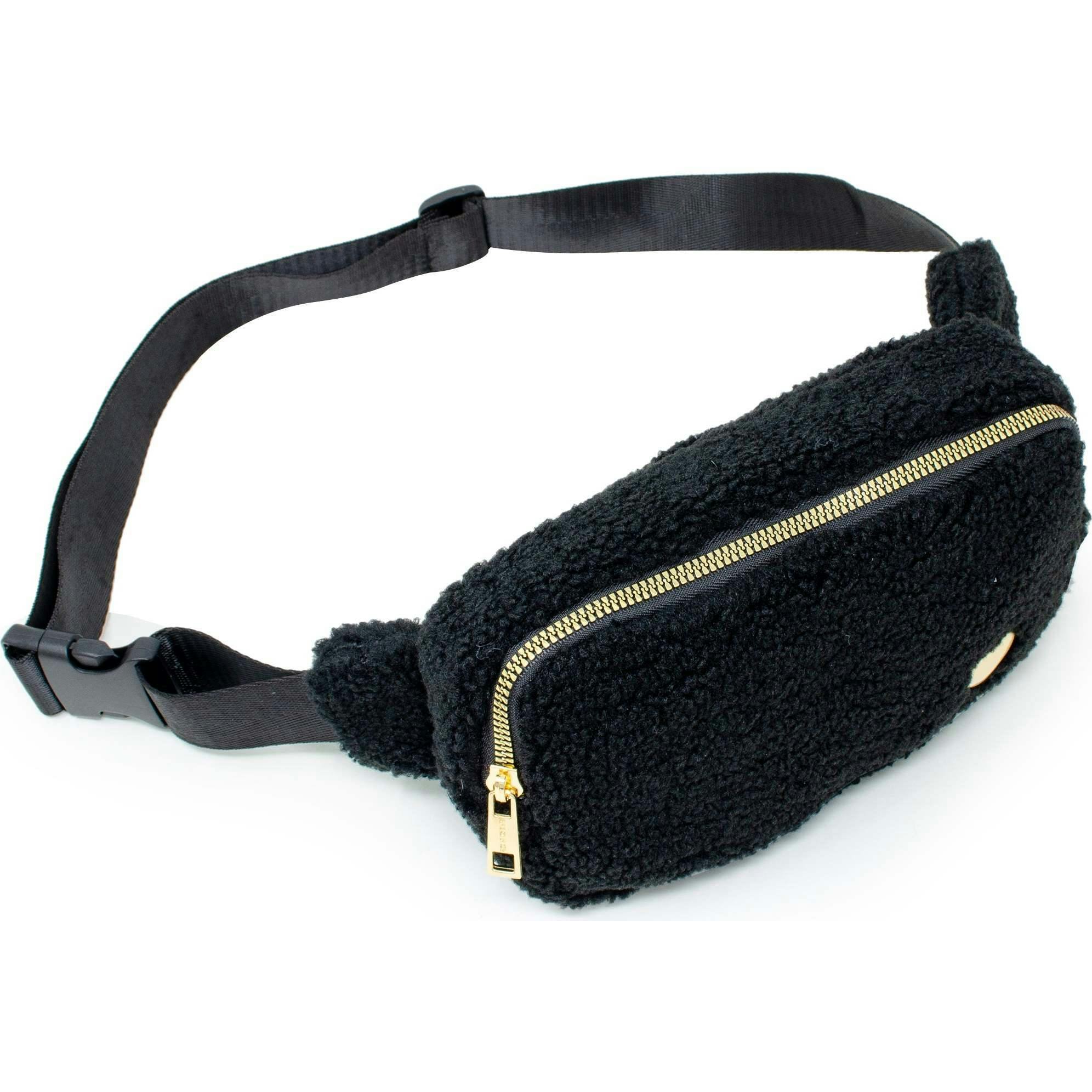 Fuzzy Belt Bag with Heart for Kids