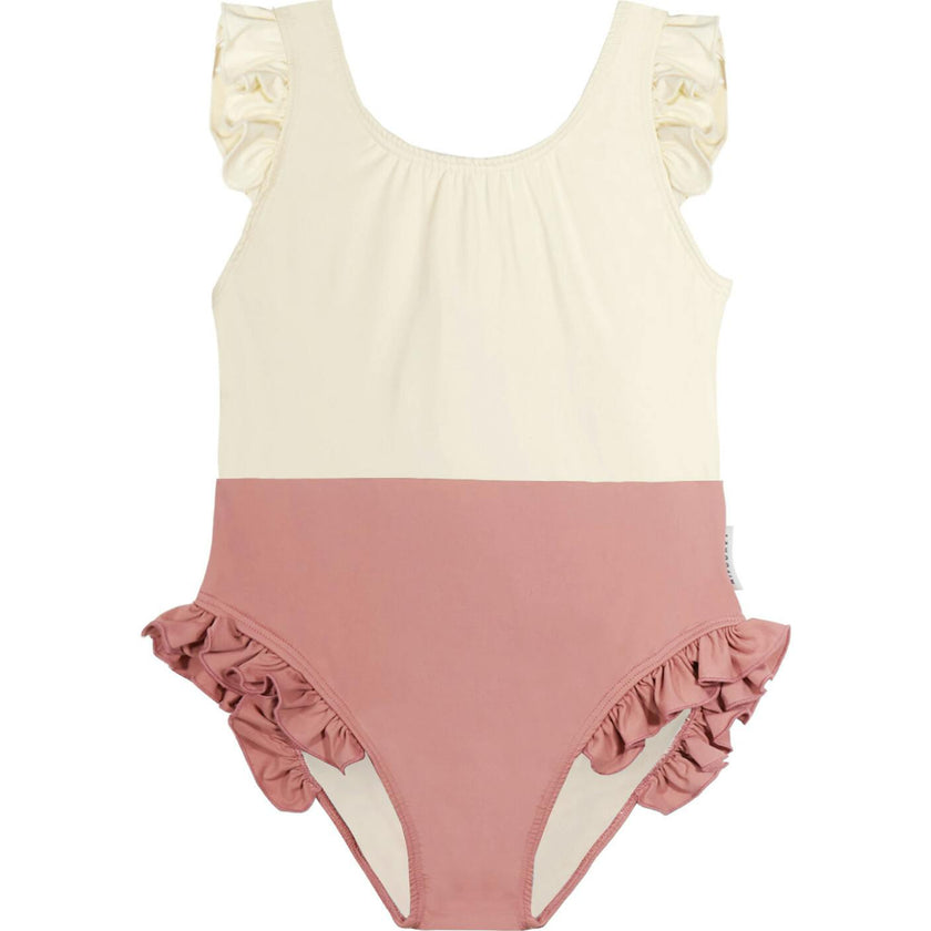 Mipounet SS26 Angelina, Swimwear Ecru Terracota