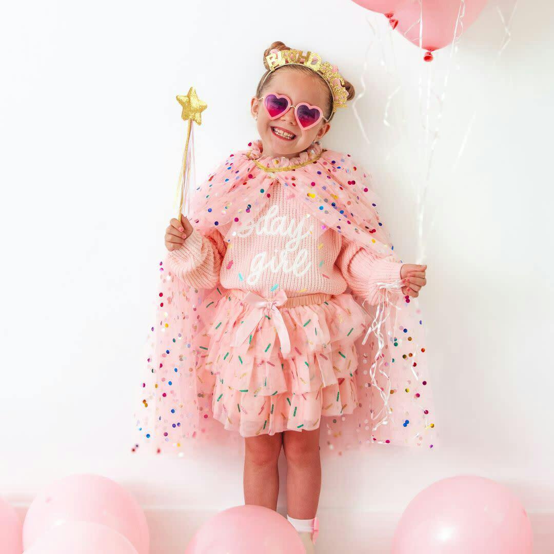Birthday Girl Sprinkle Knit Sweater