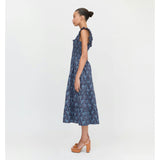 The Ellie Nap Dress - Navy Cala Paisley