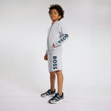 Gray Side Logo Shorts