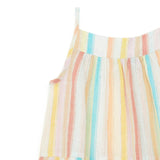 Striped Lurex Swing Top
