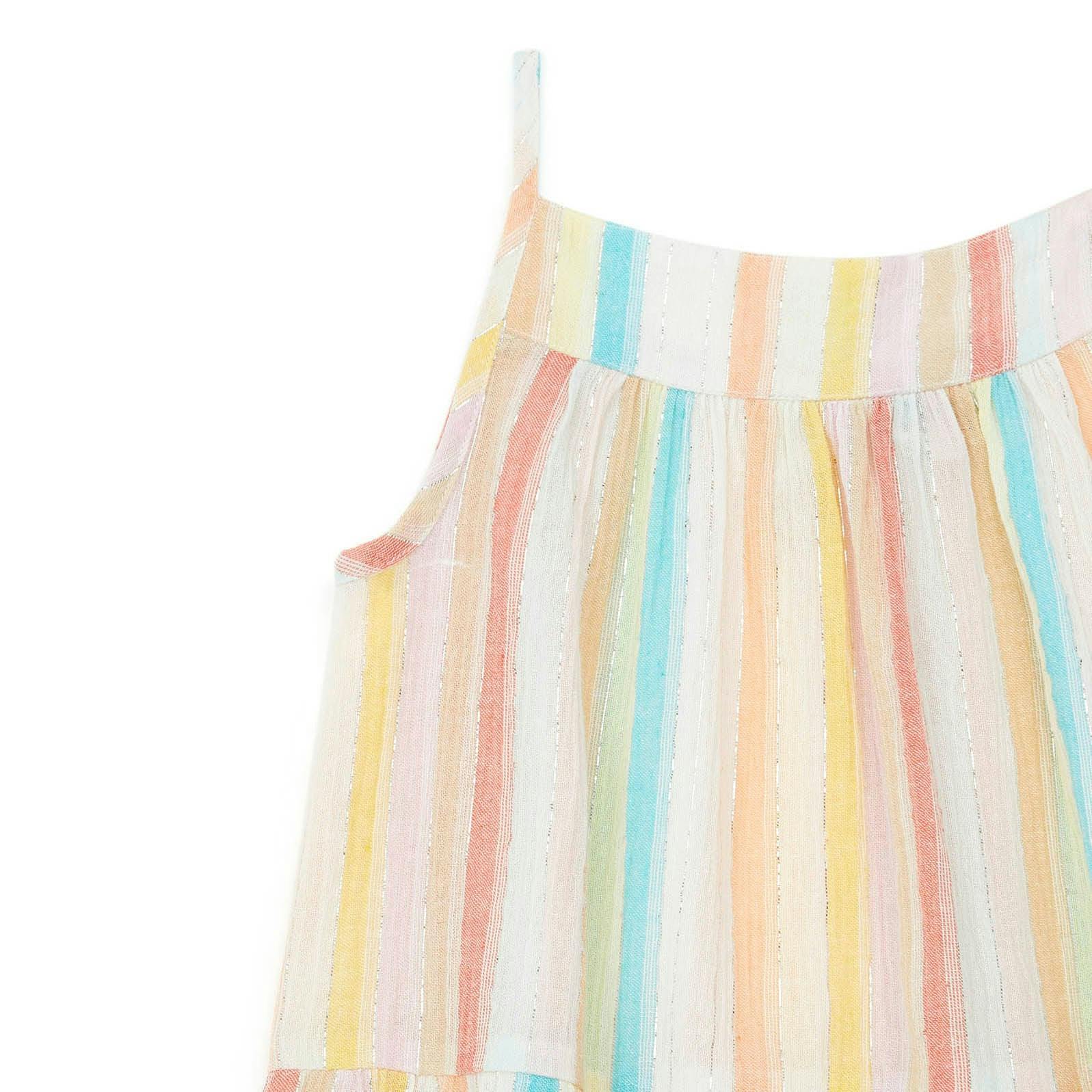 Striped Lurex Swing Top