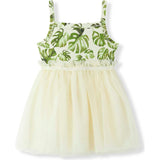 Island Leaf Cotton Stretch Ballet Dress