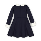 French Look Ponte Dress with Bow