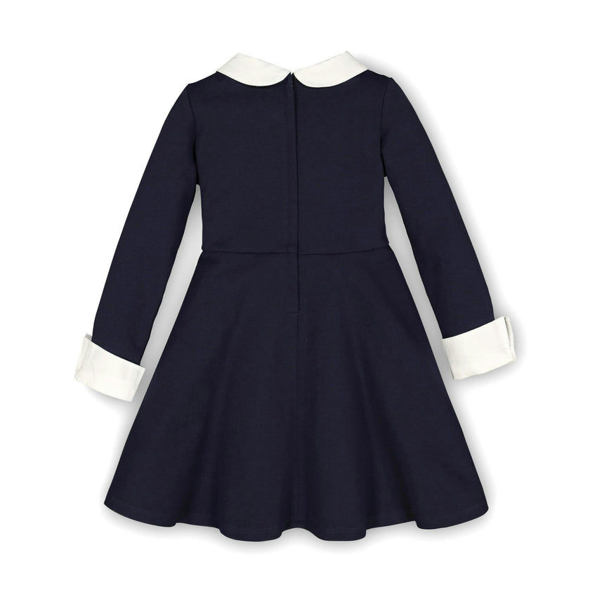 French Look Ponte Dress with Bow