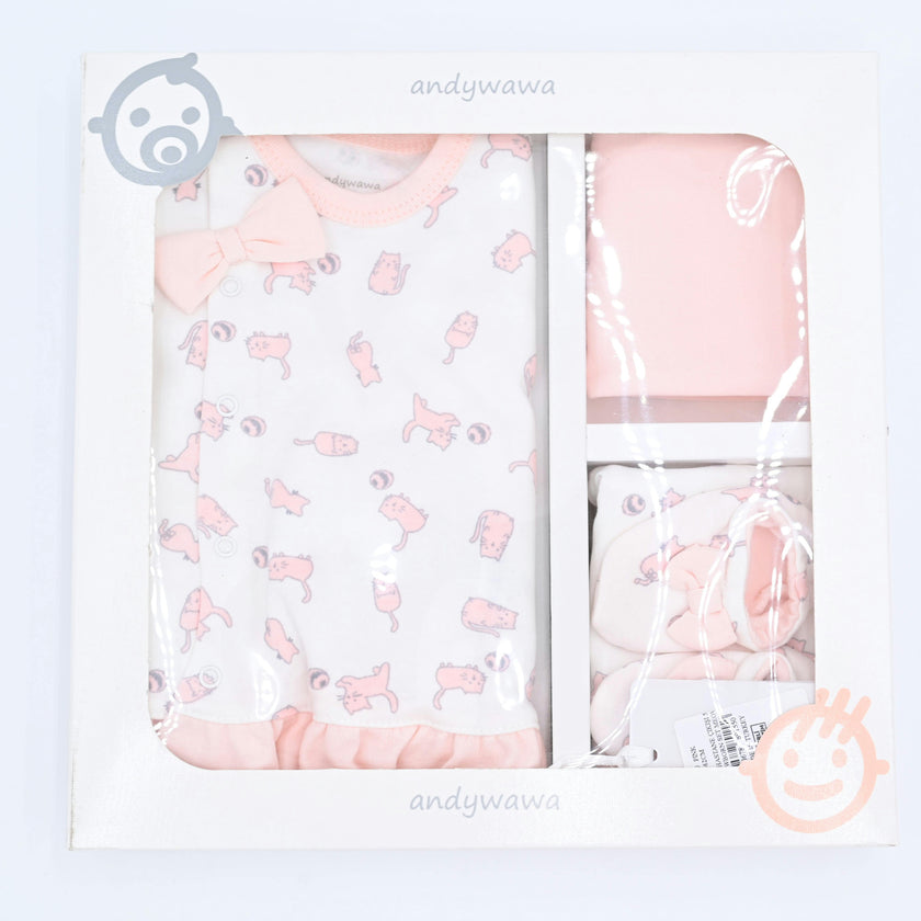 Pink 5 Piece Newborn Set