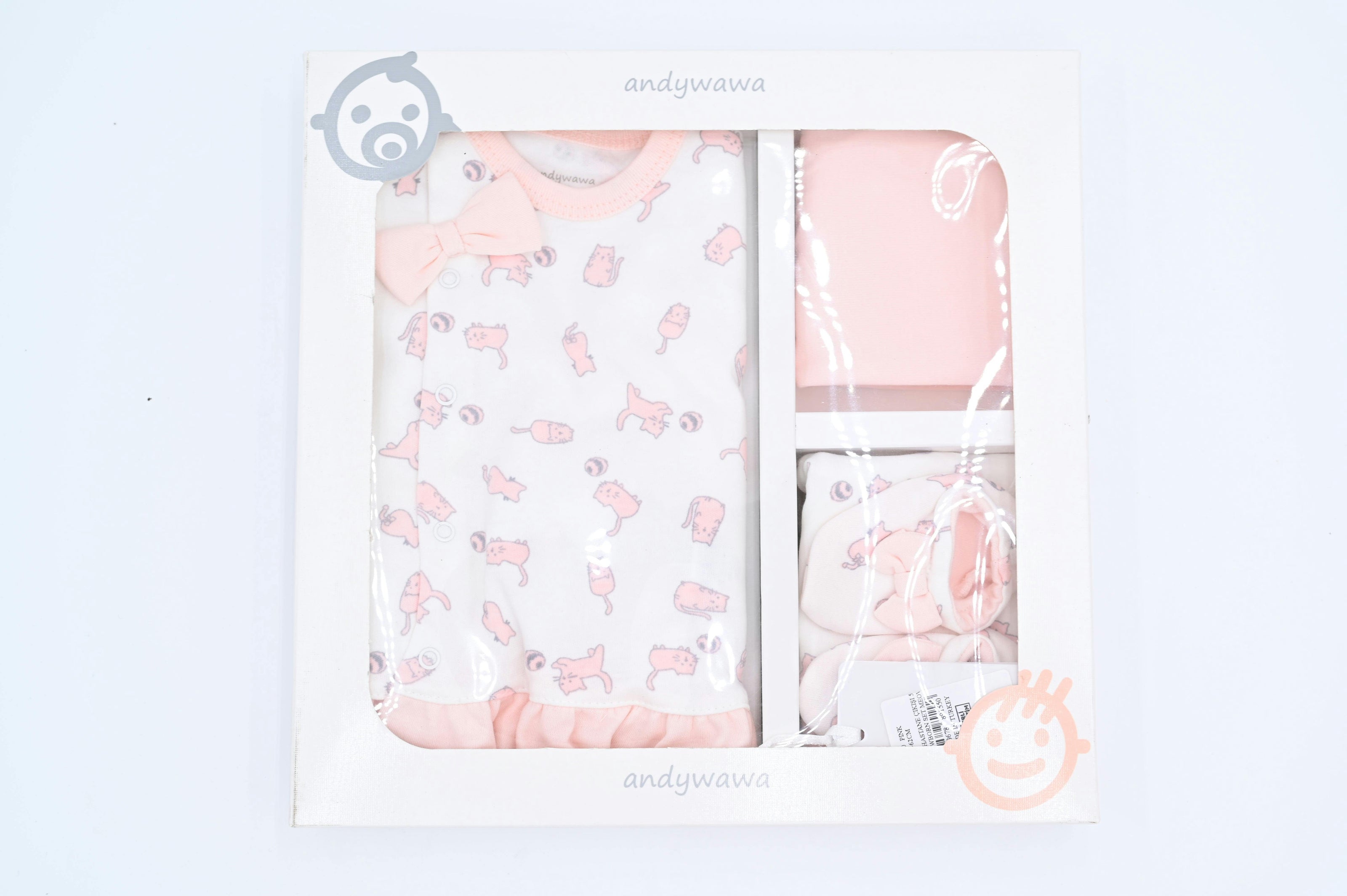 Pink 5 Piece Newborn Set
