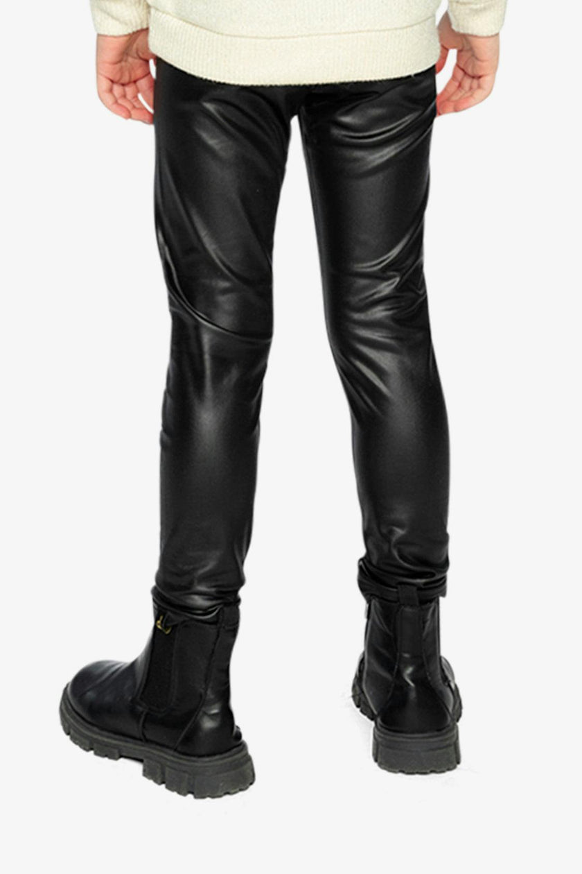 Faux Leather Leggings Black