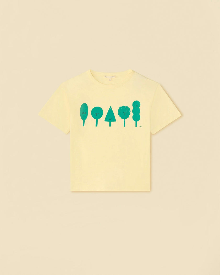 Organic Mineral Dye Weekend Tee in Forest Friends