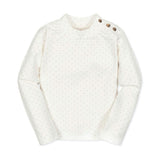 Organic Mock Neck Knit Top
