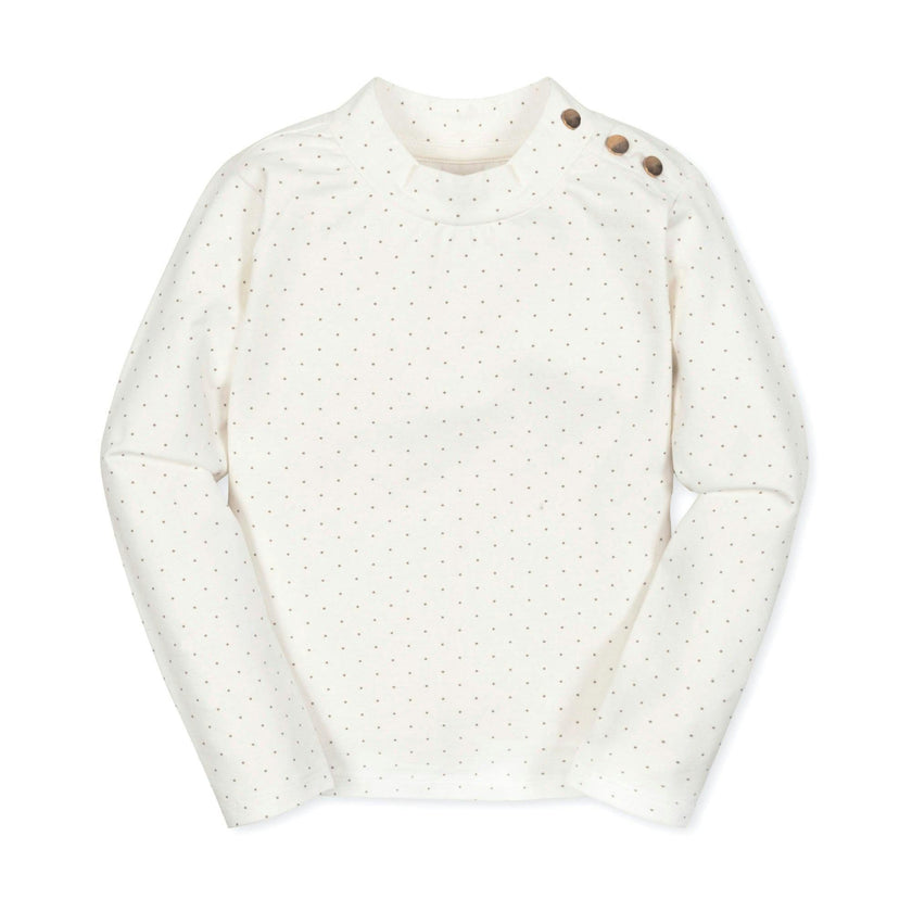 Organic Mock Neck Knit Top