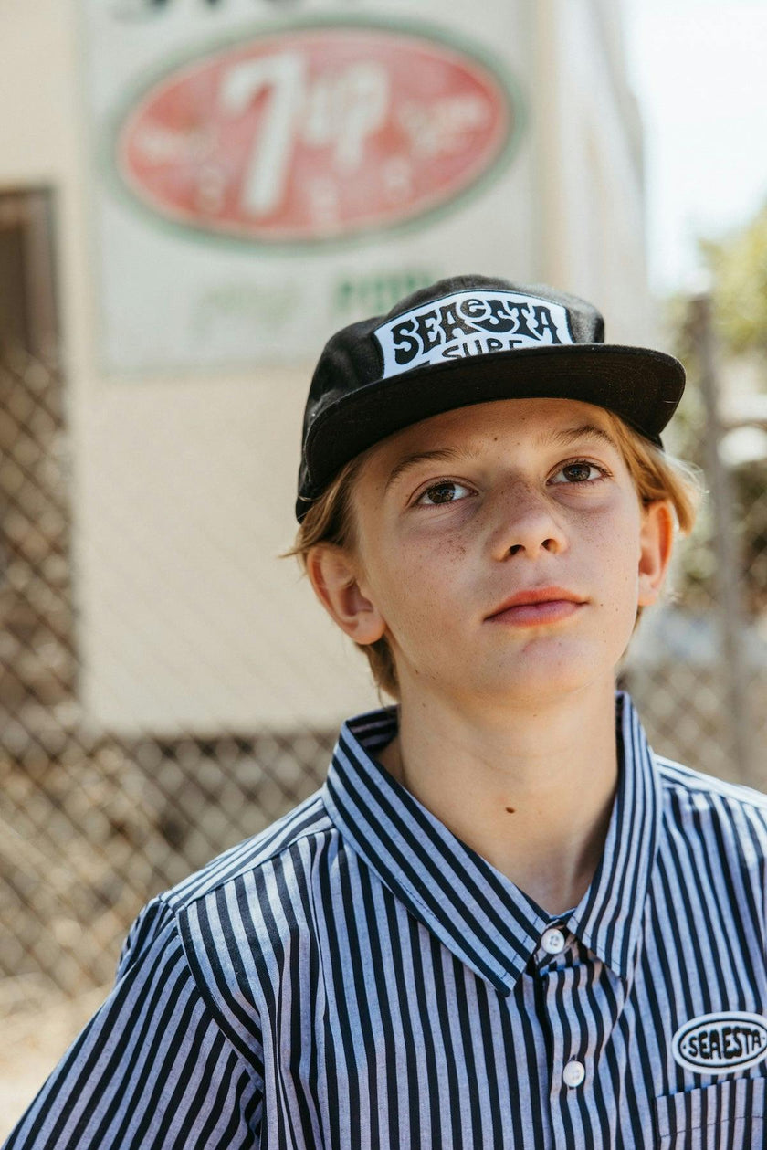 Canvas Logo Snapback Hat / Black